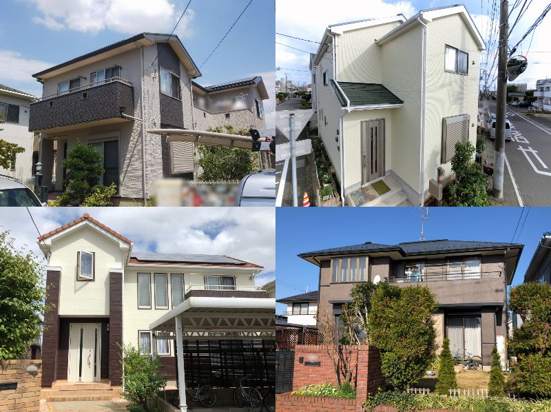 屋根　外壁塗装　施工事例