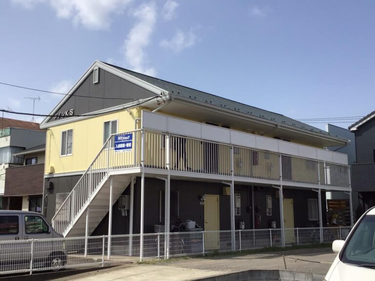 守谷市アパート｜屋根塗装工事・外壁塗装工事：施工後