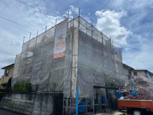 屋根・外壁塗装 足場