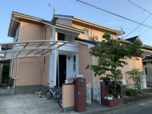 取手市桜が丘Ｓ様邸｜屋根塗装工事・外壁塗装工事：外壁