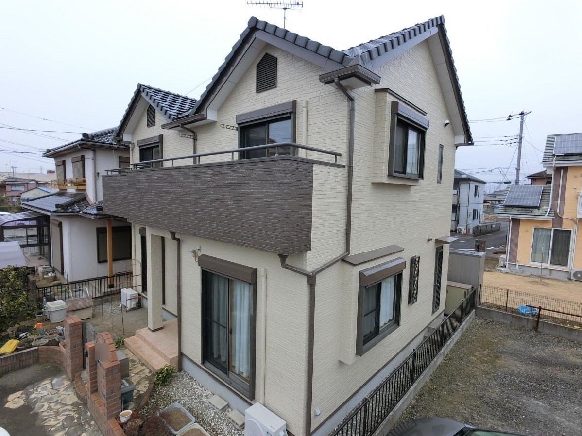 龍ケ崎市佐貫町Ｓ様邸｜外壁塗装工事：外壁