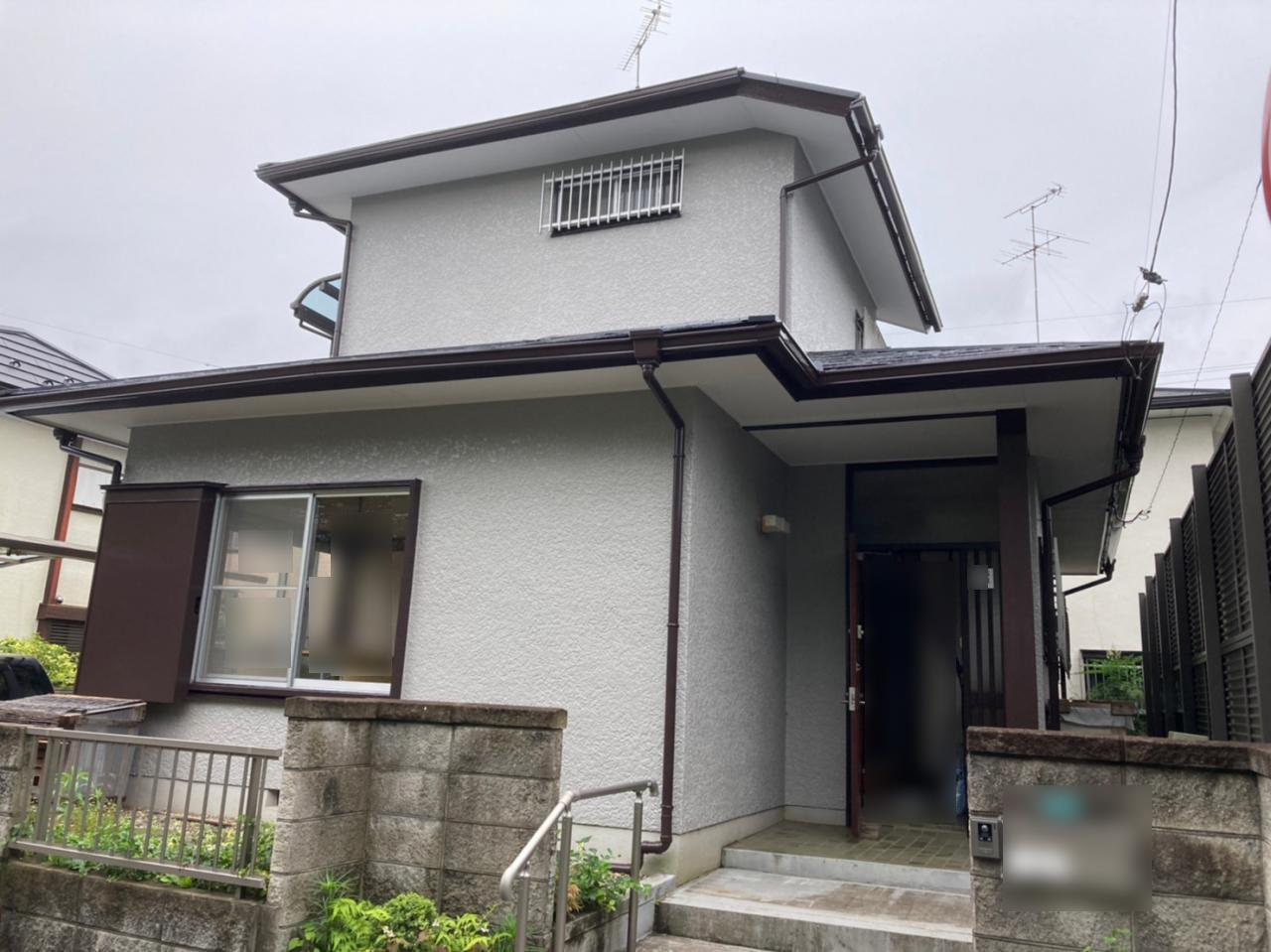 牛久市南Ｓ様邸｜屋根塗装工事・外壁塗装工事：外壁