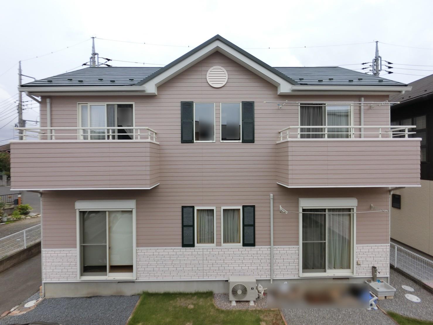 龍ケ崎市藤ヶ丘Ｕ様邸｜屋根カバー工事・外壁塗装工事（一部マルチカラー）：全体