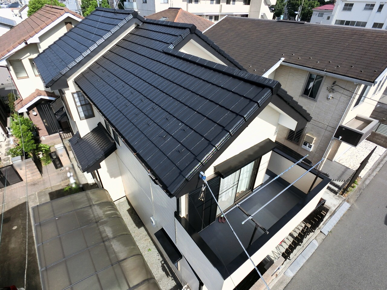 我孫子市柴崎台Ｔ様邸｜屋根塗装工事・外壁塗装工事：屋根