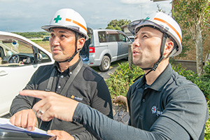 株式会社石井建装工事中の様子