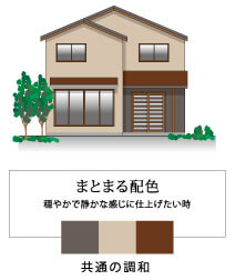 まとまる配色例