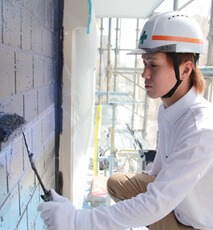 株式会社石井建装塗装工事の様子