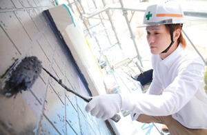 株式会社石井建装塗装工事の様子