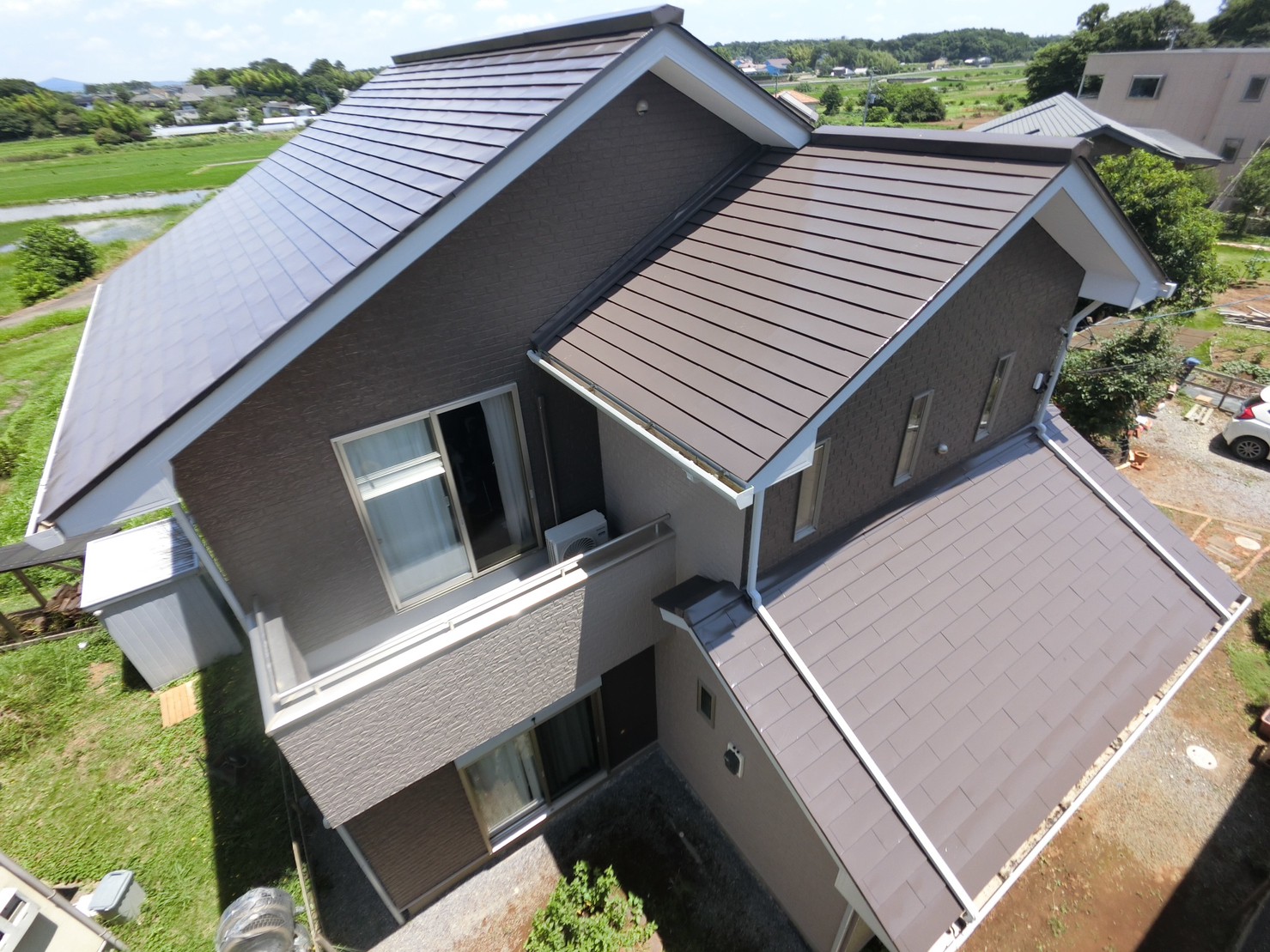つくば市大角豆H様邸｜屋根塗装工事・外壁塗装工事：屋根