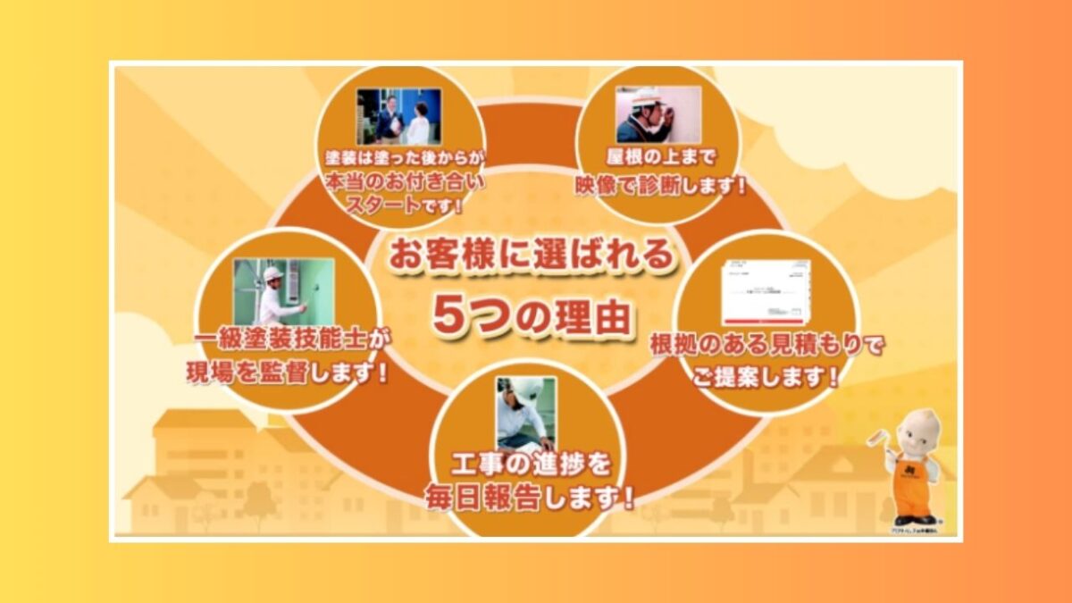 石井建装がお客様に選ばれる5つの理由とは?