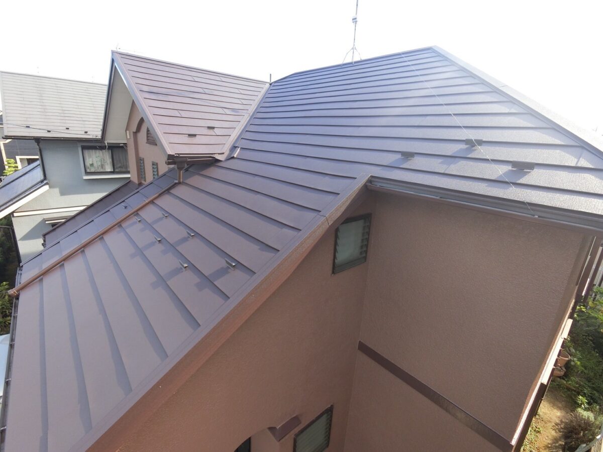 取手市桜が丘M様邸ビフォーアフター画像:屋根施工後