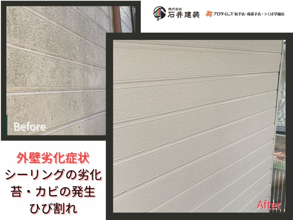 取手市宮和田旧南町集会所ビフォーアフター画像：外壁