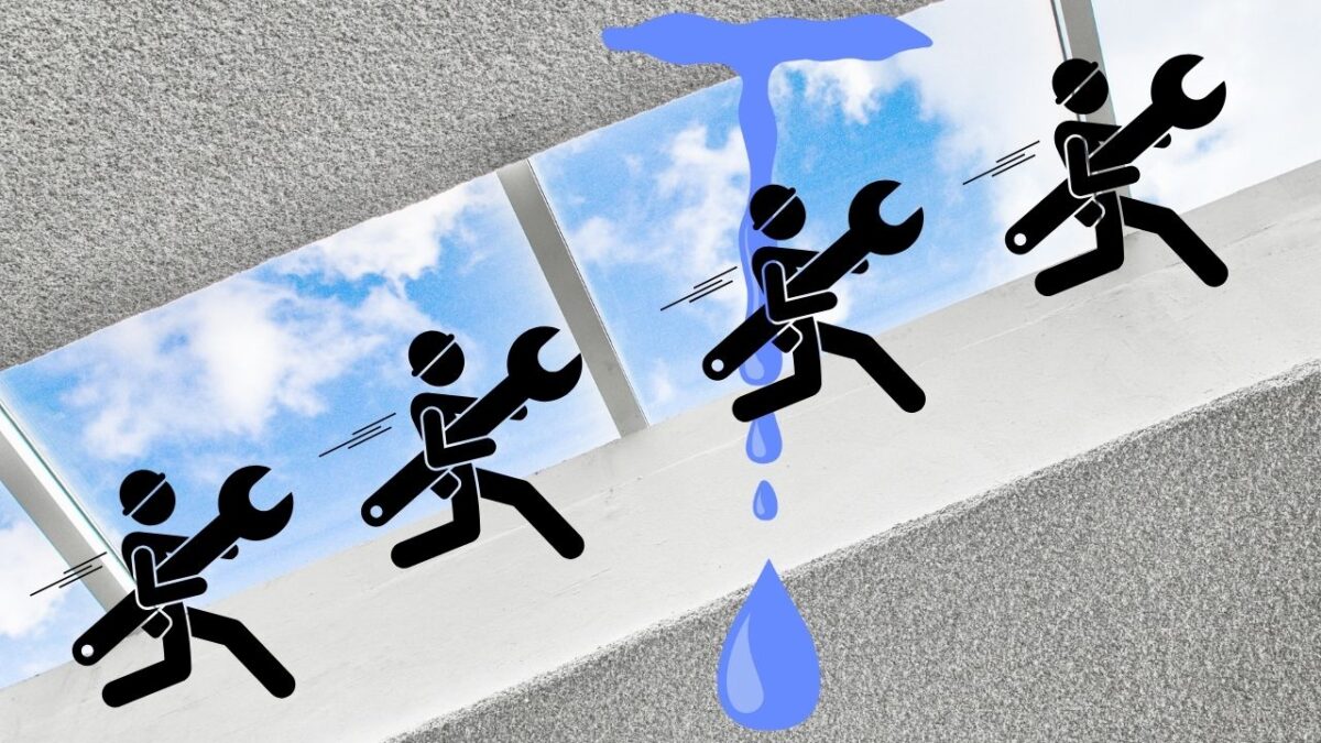 天窓から雨漏りが！一般的な修理方法